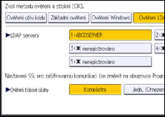 Ilustrace displeje ovládacího panelu