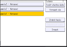 Ilustrace displeje ovládacího panelu