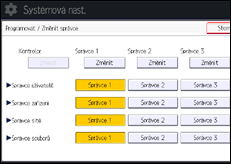 Ilustrace displeje ovládacího panelu