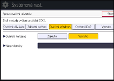 Ilustrace displeje ovládacího panelu