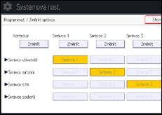 Ilustrace displeje ovládacího panelu
