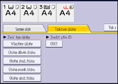 Ilustrace displeje ovládacího panelu