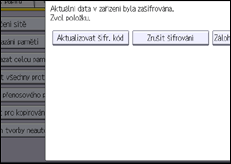 Ilustrace displeje ovládacího panelu