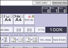 Ilustrace displeje ovládacího panelu
