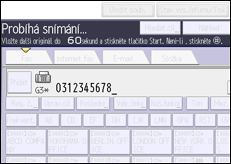 Ilustrace displeje ovládacího panelu