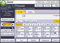 Ilustrace displeje ovládacího panelu