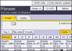 Ilustrace displeje ovládacího panelu