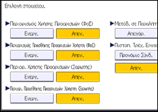 Εικόνα οθόνης πίνακα χειρισμού