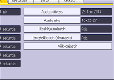 Käyttöpaneelin näyttö