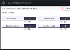 Käyttöpaneelin näyttö