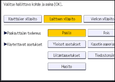 Käyttöpaneelin näyttö