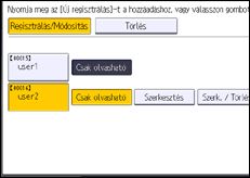 A kezelőpanel ismertetése