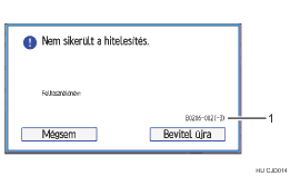 Kezelőpanel képernyőjének számozott jelölésű illusztrálása
