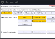 A kezelőpanel ismertetése