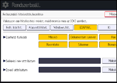 A kezelőpanel ismertetése