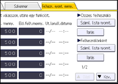 A kezelőpanel ismertetése