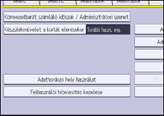 A kezelőpanel ismertetése