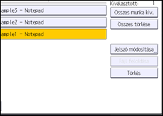 A kezelőpanel ismertetése