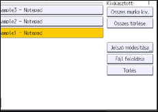 A kezelőpanel ismertetése