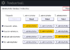 A kezelőpanel ismertetése