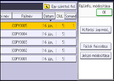 A kezelőpanel ismertetése