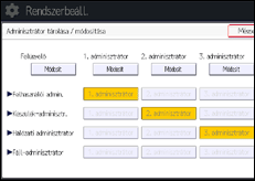 A kezelőpanel ismertetése