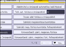 A kezelőpanel ismertetése