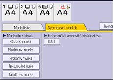 A kezelőpanel ismertetése