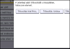 A kezelőpanel ismertetése