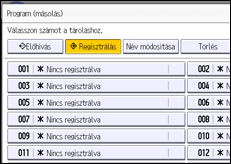 A kezelőpanel ismertetése