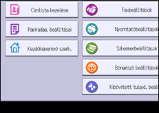 A kezelőpanel ismertetése