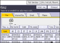 A kezelőpanel ismertetése