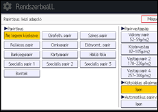 A kezelőpanel ismertetése