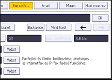 A kezelőpanel ismertetése