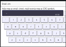 A kezelőpanel ismertetése