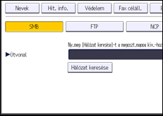 A kezelőpanel ismertetése