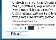 A kezelőpanel ismertetése