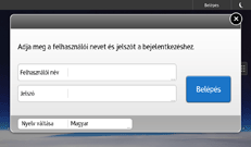 A kezelőpanel ismertetése