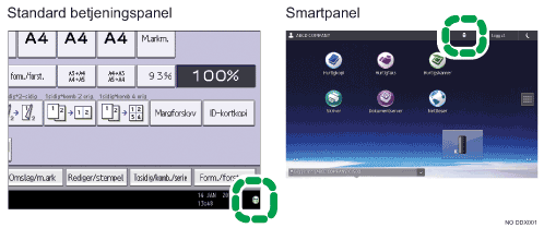 Illustrasjon av brukerpanel