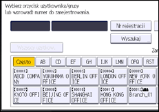 Ilustracja ekranu panela operacyjnego