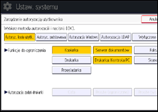 Ilustracja ekranu panela operacyjnego