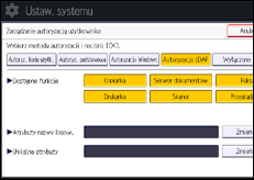 Ilustracja ekranu panela operacyjnego
