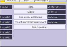 Ilustracja ekranu panela operacyjnego