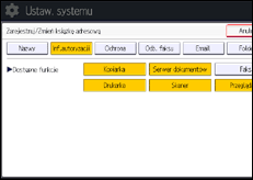 Ilustracja ekranu panela operacyjnego