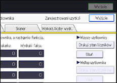 Ilustracja ekranu panela operacyjnego