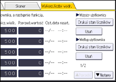 Ilustracja ekranu panela operacyjnego