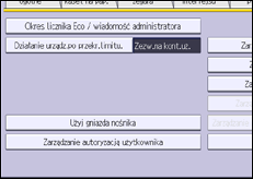 Ilustracja ekranu panela operacyjnego