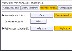 Ilustracja ekranu panela operacyjnego