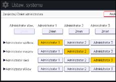 Ilustracja ekranu panela operacyjnego