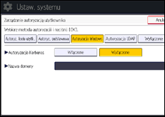 Ilustracja ekranu panela operacyjnego
